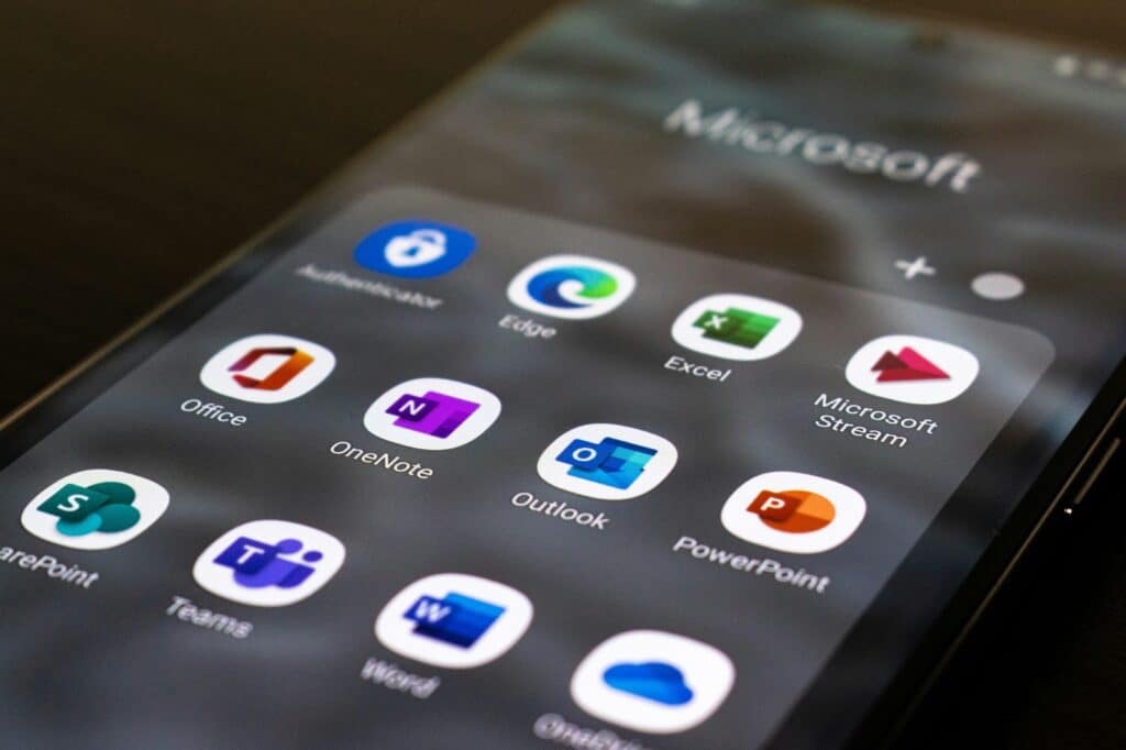 M365 Apps auf einem Handy